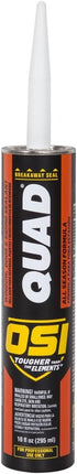 OSI Quad Gray Window, Door and Siding Sealant, 10 fl oz, Cartridge