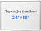 DEVELOP Magnetic Dry Erase Board 18 x 24 Inch, White Board with Silver Aluminium Frame for Wall Hanging