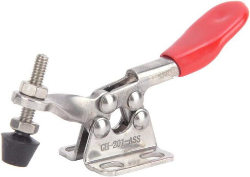 2pcs Toggle Clamps 304 Stainless Steel 27KG GH-201-ASS Quick Welding Fixture Hand Tool