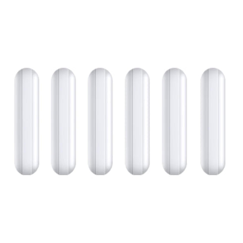 Magnetic Stirrer Mixer Stir Bar: 6Pcs 30mm PTFE Magnetic Stir Bars, White Color for Laboratory Use.