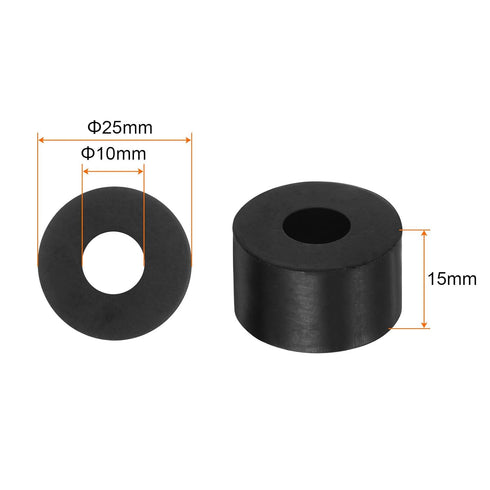8pcs Rubber Spacer 1 Inch OD 0.4 Inch ID 0.6 Inch Thick Neoprene Round Anti Vibration Isolation Pads for Home Cars Boat