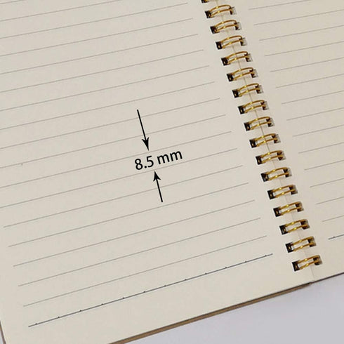 YUREE Spiral Notebook A5 - Softcover Journal with Lined Pages, 50 Sheets, 8.45" x 5.8", Brown, 20 Pack