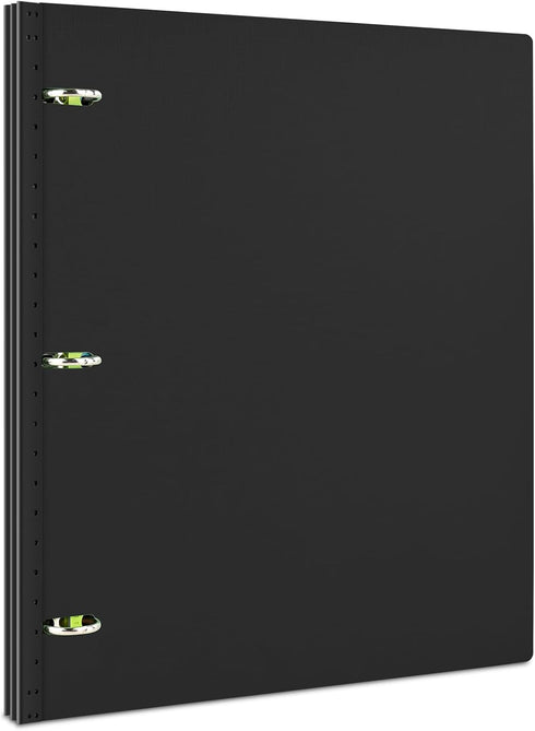Telescoping 3 Ring Binder, Portable Plastic with Telescoping Spine, Holds 8.5" x 11" Paper for School Office