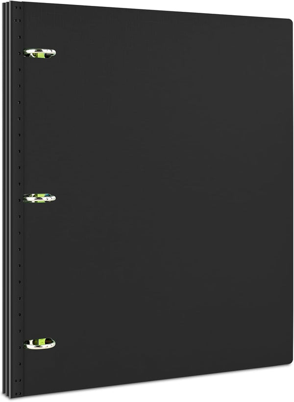 Telescoping 3 Ring Binder, Portable Plastic with Telescoping Spine, Holds 8.5" x 11" Paper for School Office