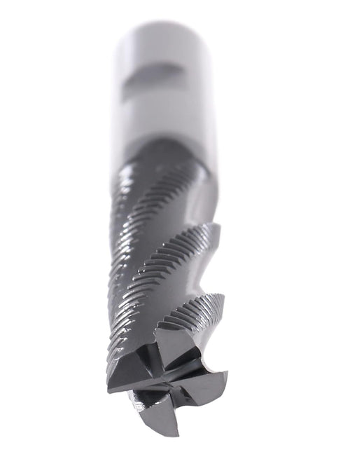 Accusize Industrial Tools 1/2'' Dia, M42 8% Cobalt Tialn Roughing End Mill, 1/2'' Shk Dia, 4 Flute, 1102-0120