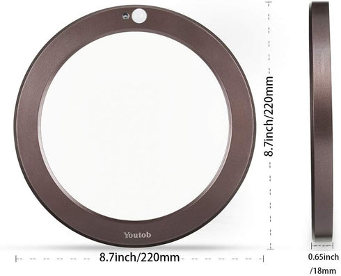 Youtob Motion Sensor Light LED Ceiling Light, 15W 1500lm Round Fixture with 30s/180s Timeout Adjustable 3 Colors