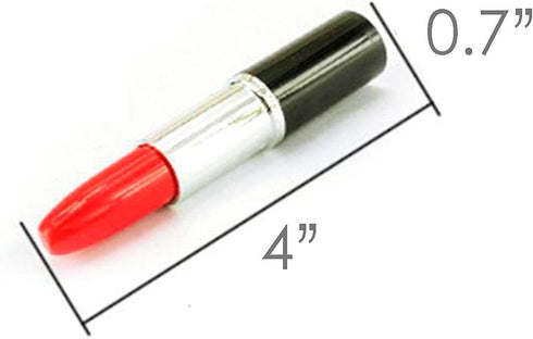 DomeStar Mini Cute Ballpoint Pen Bulk, 24 PCS Fun Novelty Lipstick Shape Pens, Multicolor for Birthdays and Children's
