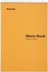 Mintra Office Steno Book, Pastel Colors, 4 Pads/Pack, Gregg Ruled, 6inx9in, 70 Sheets