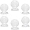 MroMax 6Pcs Tiny Pull Handle Round Acrylic Knob - 16mm Diameter Clear Shiny Knob