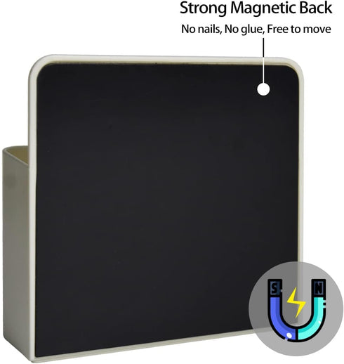 Magnetic Dry Erase Marker Holder, Strong Magnetic Back, Magnetic Marker holder for Whiteboard and Fridge, School, Office, Home (White). by EODVICS