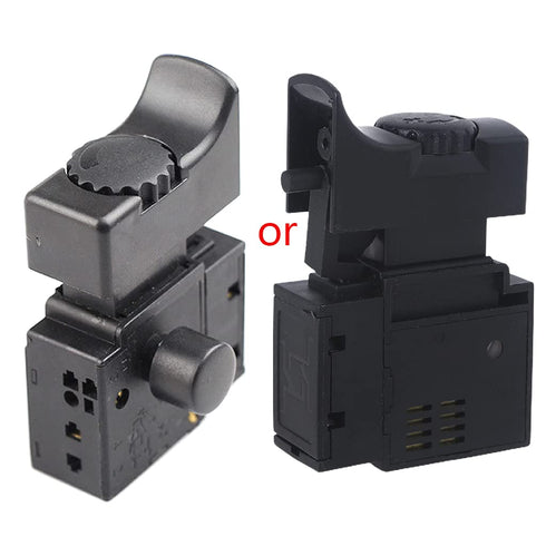 Speed Regulating Switch FA2-61BEK Electric Drill Power Tool Trigger Button Switch, Black, Height 55.6mm