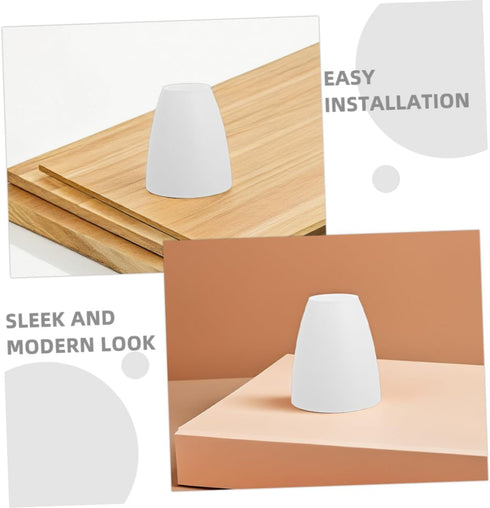 2pcs Luxshiny Plastic Lamp Shades for Table and Floor Lamps Easy to Install and Remove Soft Light Diffusion Versatile