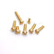 QUNALIOA DIN84 Brass Cheese Head Slotted Screw M0.8 M1 M1.2 M1.4 M1.6 M2