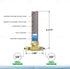 IS-BB-5IDPNQ Lead-Free Water Arrestor Tee, 3/8 in. OD COMP x 3/8 in. OD Female Compression, Brass