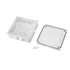 ABS Plastic Dustproof Waterproof IP65 Junction Box, Universal Electrical Project Enclosure, White, 5.9"x5.9"x2.8"
