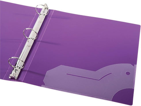 Filexec 3-Ring Binder, 1", 12 Pack, Neon Colors: Blue, Hot Pink, Purple, Green (50573-64970)