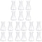 ULTECHNOVO 18pcs Accessories of Ml Narrow Beaker Graduated Scientific Cone Flask, Laboratory Kit Educational