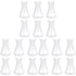 ULTECHNOVO 18pcs Accessories of Ml Narrow Beaker Graduated Scientific Cone Flask, Laboratory Kit Educational