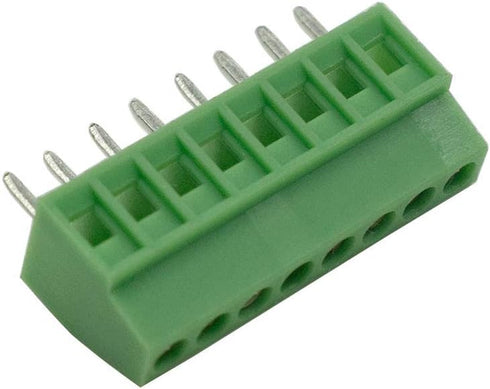 8-Pin 2.54mm Pitch 150V 6A PCB Mount Screw Terminal Block Connector - (20 Pcs)