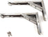 SeeRaphee 8 inch Stainless Steel Heavy Duty Folding Shelf Bracket Corner Brace, for
