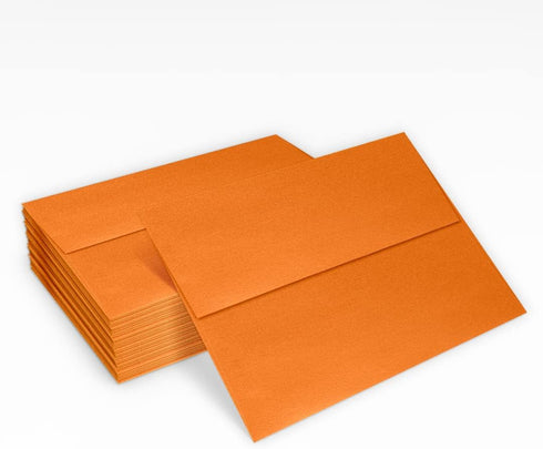 LUXPaper A7 Invitation Envelopes, Peel & Press, 5 1/4" x 7 1/4", Flame Metallic, 80lb Text, 50 Qty
