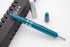 czxwyst 601 Steel Cap Vacumatic Fountain Pen - Blue-Green with Ink Window
