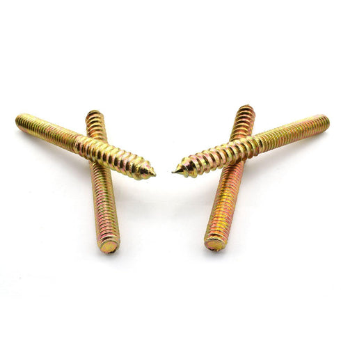 8 Pack 5/16-18 x 3 Inch Hanger Bolts, Double Headed Self-Tapping Screws for Furniture