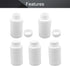 Othmro 10 Pcs 8.45oz/250ml Plastic Bottles, Lab Cylindrical Chemical Reagent Bottle, Wide Mouth