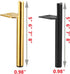 Autuwintor 7 inch Set 4 (7", Gold Furniture Legs, of Heavy Duty Metal feet for Sofa Couch Dresser TV Stand,Cabinet