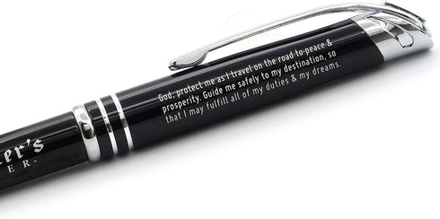 Traveler's Prayer Engraved Gift Pen - 3-in-1 Multi-function Pen with Flashlight, Writing Tip, and Stylus