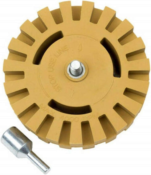 Diameter 4'' Removal Rubber Eraser - Adhesive Vinyl Decals Pinstripes Stickers Remover Wheel Tool Kit