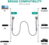 2RCA 2RCA Cables2-Pack/4ft, RCA Cable, Goalfish Male to Male Stereo Audio Hi-Fi Sound, ShieldedBraided RCA Stereo Cable