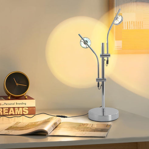 Sunset 2 360 Lamp Projector, Head Rotation Aura Light LED Table Lamp, Mood Lighting for Bedroom, Dorm, Photography