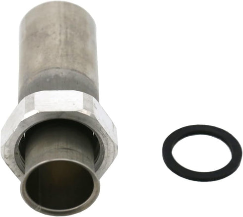 1-1/4" Stainless Steel Sink Drain Tailpiece with Nut and Washer for 1 NPS Bar Sink Drain (1-1/4" Tailpiece)