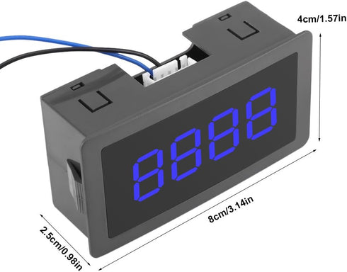 Digit Counter - DC 8-24V 4 Digit LED Display 0-9999 Up/Down Panel Meter with Cable