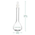 Glass Volumetric Flask with Glass Stopper, Borosilicate Glass Heavy Wall, Class A, Tolerance ±0.05 ml, 50 ml (Pack of 1)