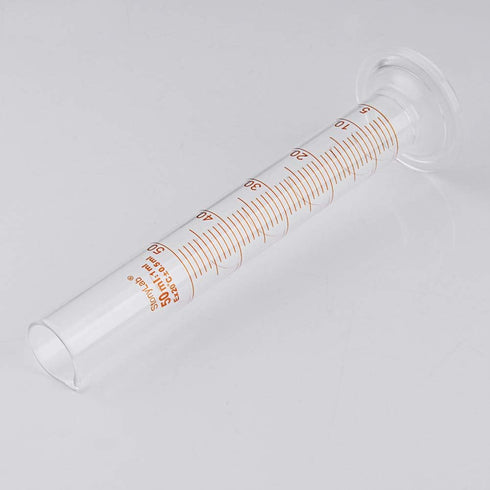 StonyLab 2-Pack 50ml Borosilicate Glass Graduated Measuring Cylinder