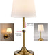 Set 2, 2-in-1 Dimmable Bulbs Battery Operated Table Lamp Wall Sconce of Gold Rechargeable Desk Lamp Wall Lights