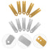 12pcs Set Copper and Zinc Electrode Strip for Fruit Battery Scientific Experiments, Electroplating Anode Strips for Lab