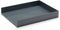 Poppin Stackable Letter Tray, Modular Lacquer Desk Trays for Office Organization, Dark Gray, Letter