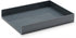 Poppin Stackable Letter Tray, Modular Lacquer Desk Trays for Office Organization, Dark Gray, Letter