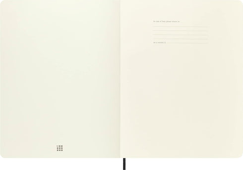 Moleskine Classic Notebook, Soft Cover, Black, XXL (8.5" x 11") Plain/Blank, 192 Pages