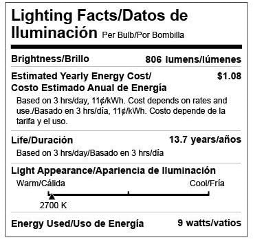 Lighting EVER Smart LED Light Bulbs, 60 Watt Equivalent, Dimmable with App, Warm White 2700K, A19 E26, Alexa & Google