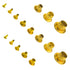 XINGYHENG 650Pcs Mixed Zinc Plated Copper Rivets Assortment Kit, 8 Values M0.9(d)-M5(L) with Plastic Storage