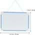 Operitacx Blue Small Magnetic Dry Erase Whiteboard with Marker, Portable Mini Double Sided Memo Board for Kids