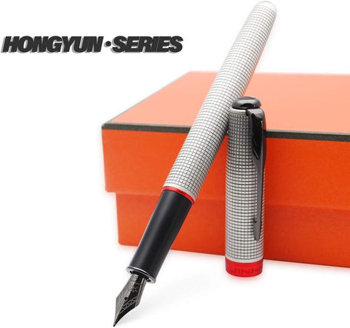 JINHAO 75 HongYun Fountain Pen, Silvery Fine Nib