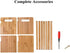 Rack,Countertop Bamboo Desktop Bookshelf Adjustable Storage Organizer Display Shelf Platforms, Book Stands Shelves