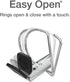Cardinal 3 Ring Binder, 1.5 Inch Premier Easy Open Binder, ONE-TOUCH Locking Slant-D Rings, Black (10311)