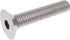 Fullerkreg 18-8 Stainless Steel Hex Drive Flat Head Screw, M5 x 0.8 mm Thread, 40 mm Long, Pack of 25