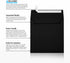 LUXPaper 5 1/2" x 5 1/2" Square Invitation Envelopes | Peel & Press | Midnight Black | 80lb. Text | 50 Qty